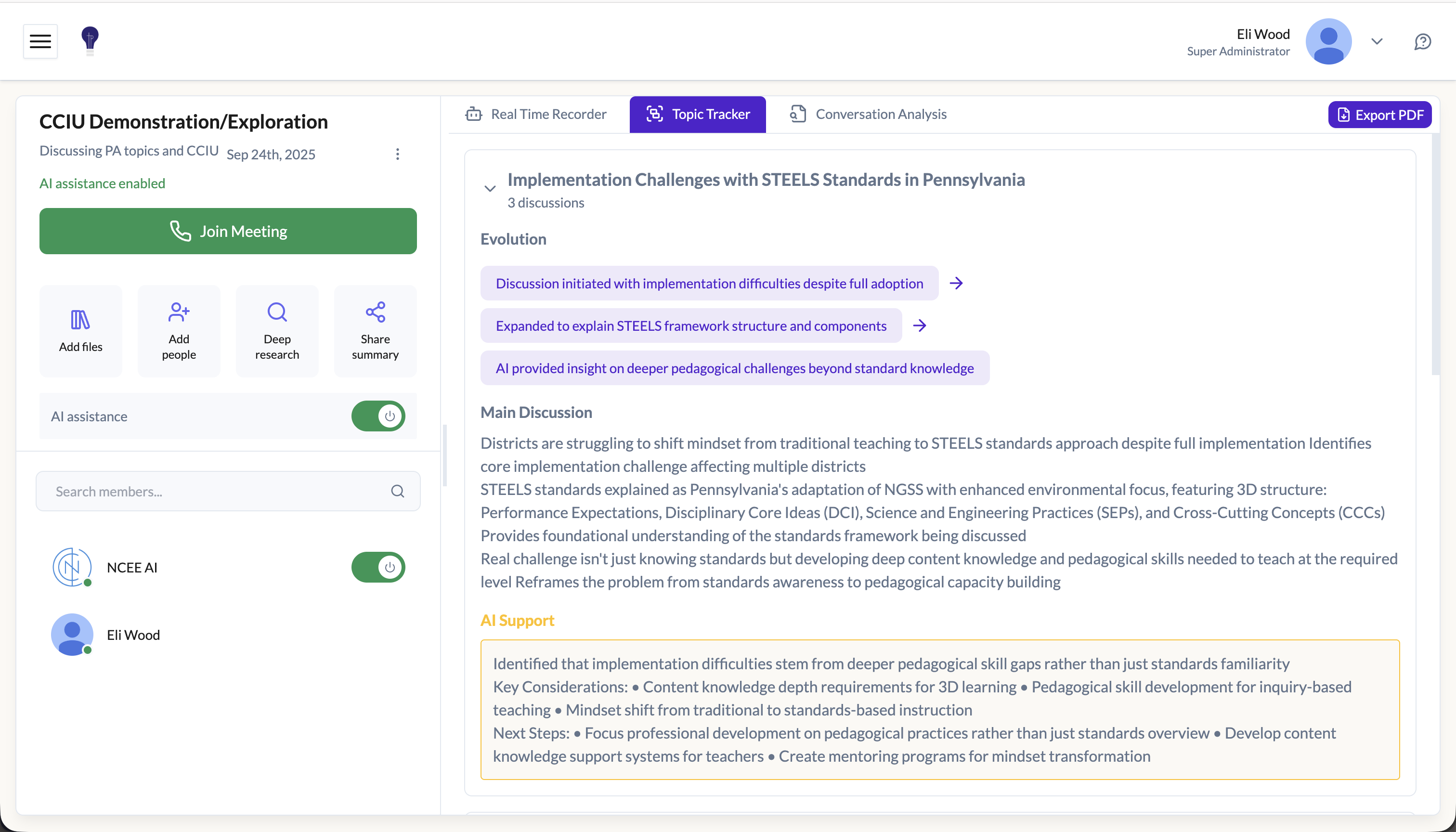 NCEE + Teacher Team Tools